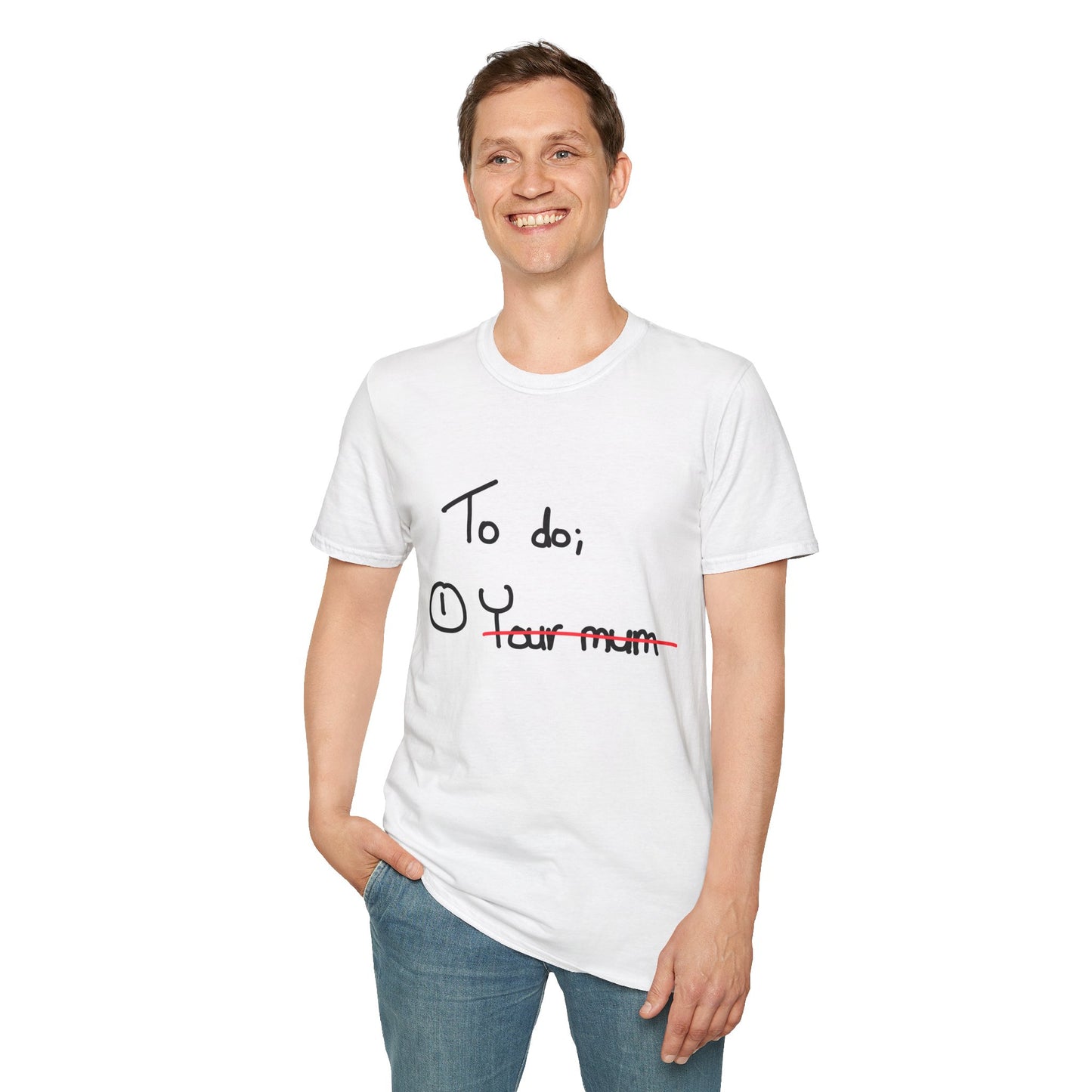 To Do List Unisex Softstyle T-Shirt