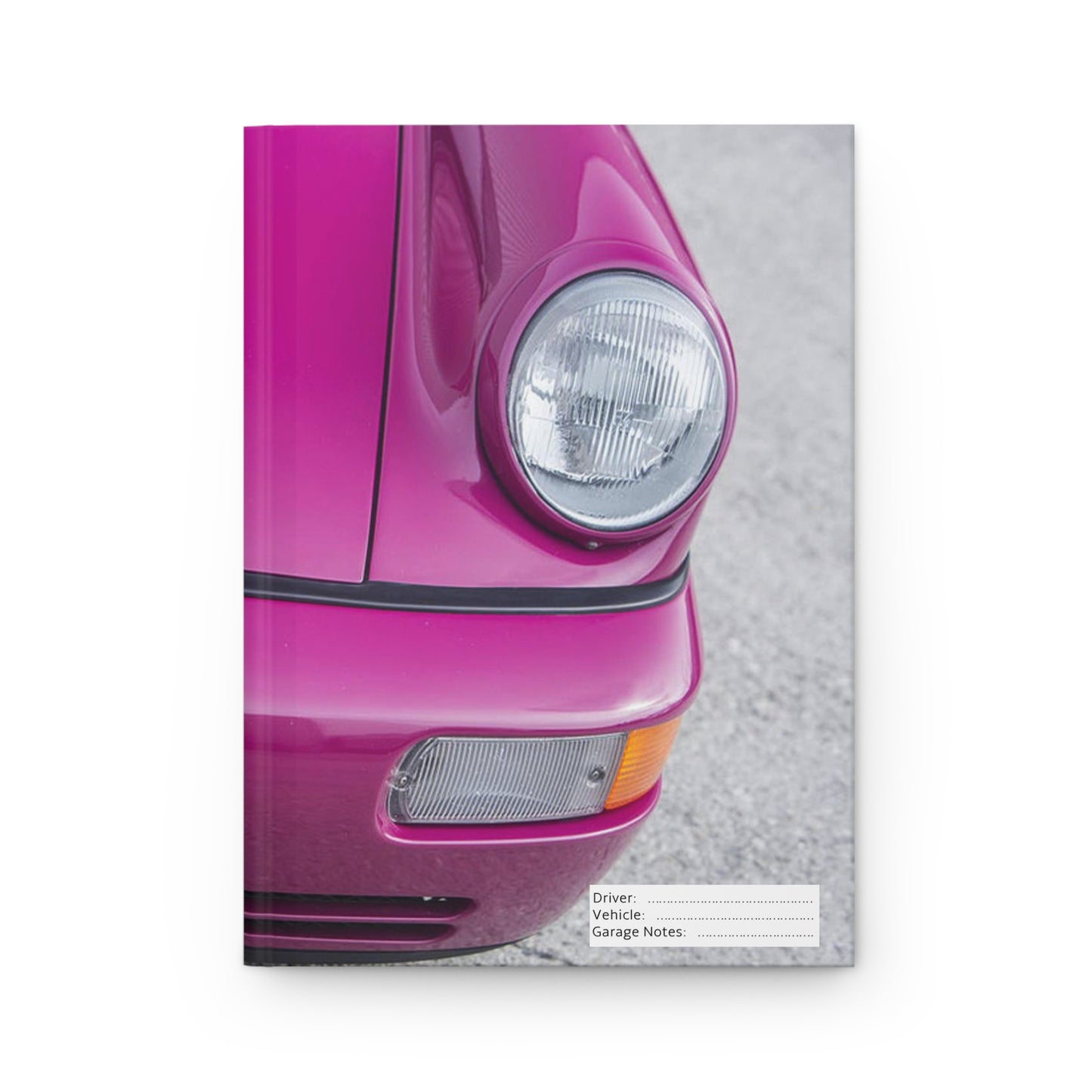 Rubystone Porsche Hardcover Journal Matte