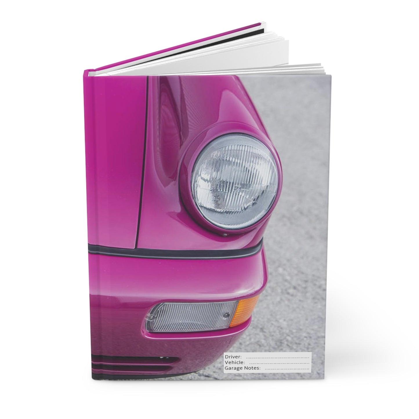 Rubystone Porsche Hardcover Journal Matte